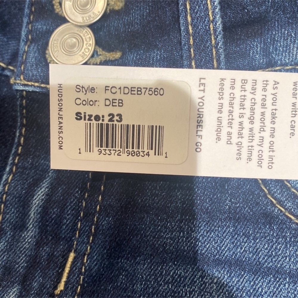 Hudson Ruby Mid Thigh Jean Shorts Womens NWT. - Picture 6 of 10